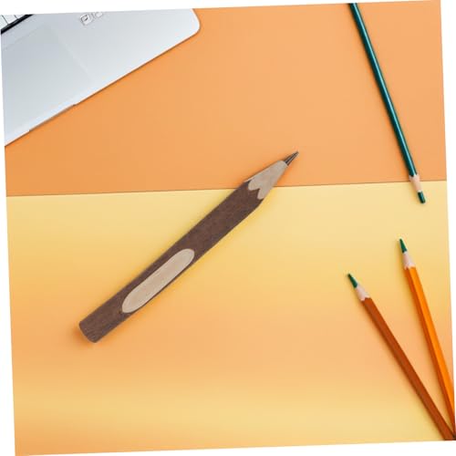 Tofficu 20pcs Wood Pencils Woodland Shower Decorations Pencils Long Writing Tree Bark Boys and Girls Writing Pack - color: Brownx2pcs