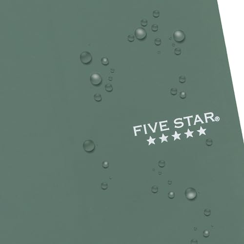 Five Star Spiral Notebook, 1 Subject, College Ruled Paper, 4-3/8" x 7", Personal Size, 80 Sheets, Fights Ink Bleed, Water Resistant Cover, Seaglass Green (450048CH1-ECM) - color: Seaglass Green