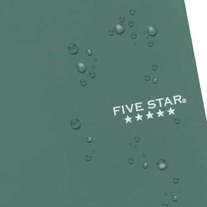 Five Star Spiral Notebook, 1 Subject, College Ruled Paper, 4-3/8" x 7", Personal Size, 80 Sheets, Fights Ink Bleed, Water Resistant Cover, Seaglass Green (450048CH1-ECM) - color: Seaglass Green