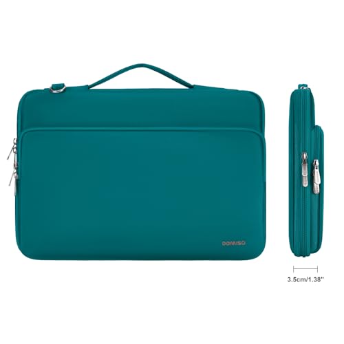 DOMISO 17 inch Laptop Sleeve Protective Case Cover Compatible with 17-17.3 inch HP Dell ASUS Lenovo Chromebook,Waterproof Computer Cases Bag with Shoulder Strap,Turquoise - color: Turquoise, size: 17-17.3 inch