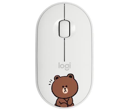 Logitech M350 Line-Friends Brown Bluetooth or 2.4 GHz with USB Mini-Receiver - color: Line-Friends Brown