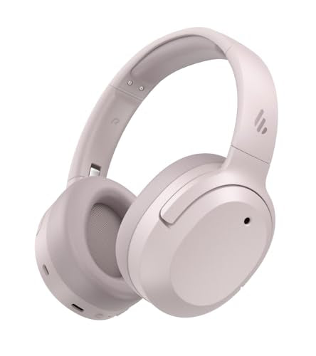 Edifier W820NB Plus Gen 2 Wireless Over-Ear Noise Cancelling Headphone, -49 dB ANC, LDAC Hi-Res Audio, 88H Playtime, Spatial Sound, AI Clear Calls, Bluetooth V6.1 & Multipoint - Smoky Pink - color: Smoky Pink