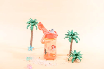 Zak Designs Disney Princess Beacon Kid Water Bottle for Travel, 12oz Plastic is Durable and Leak-Proof with Liquid Lock Spout, Carry Handle, Protective Base (Ariel, Cinderella, Moana, Rapunzel, Tiana) - color: Disney Princess (Ariel, Cinderella, Moana, Ra