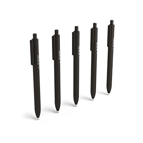TRU RED Retractable Gel Pens, Medium Point 0.7mm, Black Ink, 15 Pack – Quick‑Dry Pens for Smear‑Free Office Writing - color: Black, size: 1 Count (Pack of 15), style: Medium Point