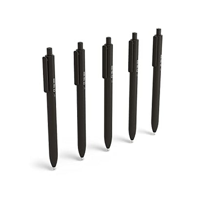 TRU RED Retractable Gel Pens, Medium Point 0.7mm, Black Ink, 15 Pack – Quick‑Dry Pens for Smear‑Free Office Writing - color: Black, size: 1 Count (Pack of 15), style: Medium Point