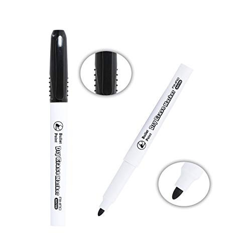 AIHAO Black Fine Tip Dry Erase Markers, 24 Pack Low Odor Whiteboard Markers, Thin Dry Erase Pens for Classroom, Office & Home Use