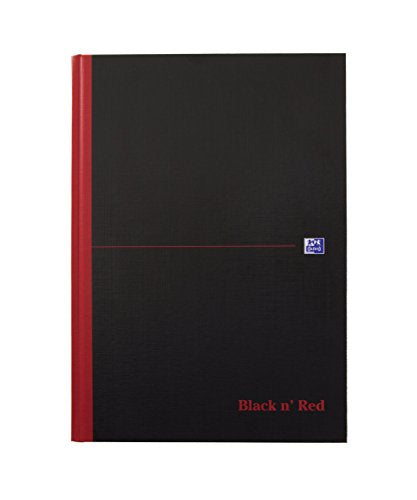 Oxford Black n' Red, A4 Notebook Hardcover, Casebound, Lined, 192 Page, 1 Notebook - size: A4, style: Pack of 1