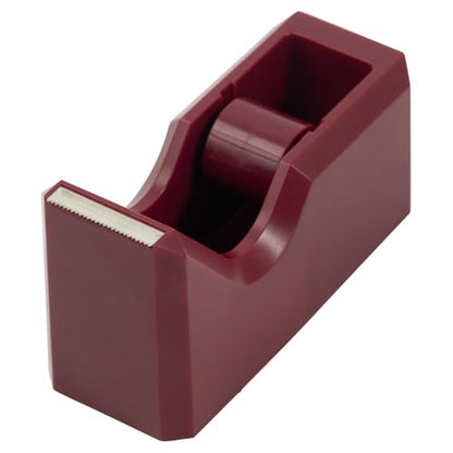 JAM PAPER Colorful Desk Tape Dispensers - Burgundy - Sold Individually - color: Burgundy, size: Pack of 1
