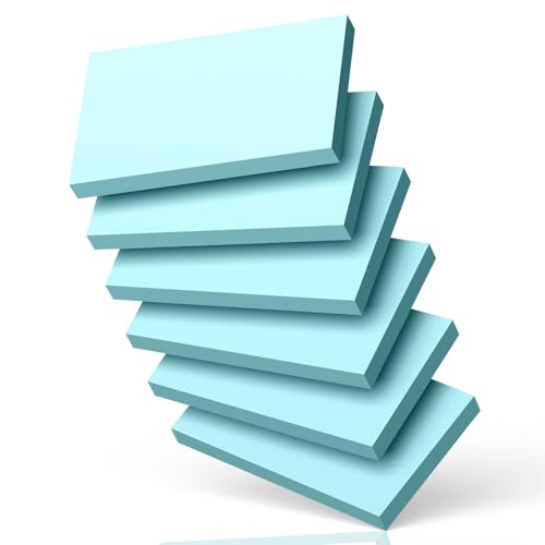 300 Count Blank Index Cards 3x5 Inch Blue Flash Cards Colored Cardstock, Unruled Note Cards Study Card Portable Learning Flashcards Ideal for Note Taking, Art Sketching, Office & School Supplies - color: Blue, size: 3x5 Inch - Blank