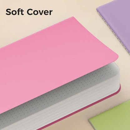 Large Colorful Dot Grid Notebook Journals Bulk with Thick Dotted Grid Paper, 60 Pages, 8.5x11 inch, Composition Diary Subject Notebooks Planner for Traveler Student Office, Journal Set, 12 Pack - style: Dot Grid