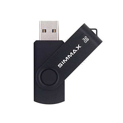 SIMMAX USB Flash Drives 5 Pack 32GB Memory Stick Swivel Design USB 2.0 Flash Drive Thumb Drive Zip Drives (32GB Blue Green Black Red Purple) - color: 32GB 5Pack Blue Green Black Red Purple, size: 32GB