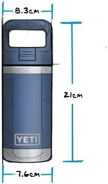 YETI Rambler Jr. 12 oz Kids Bottle, with Straw Cap - color: Seafoam