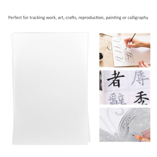 Anu Limen 100pcs Translucent Art Tracing Paper Copying Transfer Writing Drawing Tracing PaperColour(White)