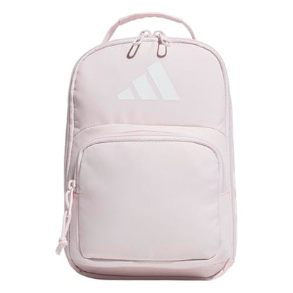 adidas Kids Santiago Lunch Bag for Girls & Boys – Insulated Cooler Lunchbox, 8L - color: 4.0/Distilled Pink/ White
