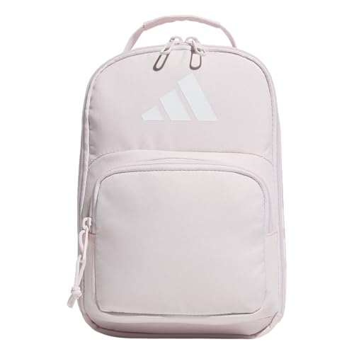 adidas Kids Santiago Lunch Bag for Girls & Boys – Insulated Cooler Lunchbox, 8L - color: 4.0/Distilled Pink/ White