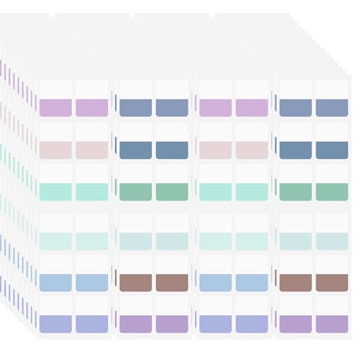 AccEncyc 480 Pcs Colored Index Tab 1"x1.1" Large Book Sticky Tabs Repositionable Page Tabs Flags Page Markers Labels for Notebooks, Filing, Classification,12 Colors - size: Medium 480Pcs