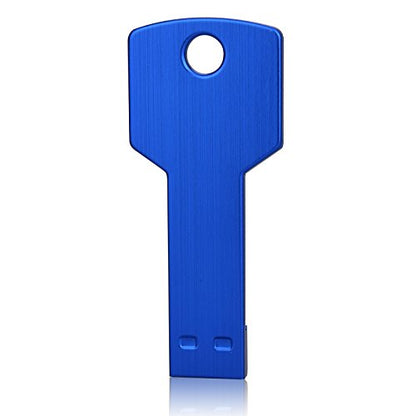 RAOYI 10 Pack 4GB USB Flash Drive USB 2.0 Metal Key Shape Memory Stick Thumb Drive Pen Drive-Blue - color: Blue, size: 4GB