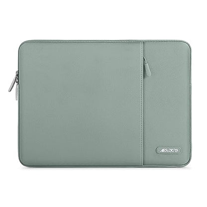MOSISO Laptop Case 13.3 inch, 13-13.3 inch Laptop Sleeve Compatible with MacBook Air/Pro 13/Pro 14 M5 M4 M3 M2 M1, HP Dell ASUS Lenovo,Polyester Vertical Computer Sleeve Bag with Pocket, Antique Green - color: Antique Green, size: 13.3 inch