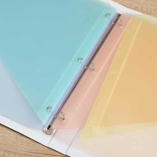 Mr. Pen Binder Dividers with 8-Tab, Pastel Colors, 3 Ring Binder with Tabs and Pockets (Pack of 2) - color: Macaron, size: 16 Pack