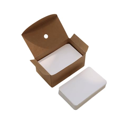 Astero Small Blank 3.5x2in Mini Index Cards & Flash Cards Blank Blank Business Cards to Write On Small Note Cards for Greeting Postcards Vocabulary Bookmarks DIY Messages (White, 100pcs) - color: White, size: 100pcs
