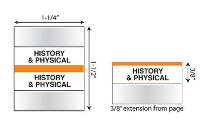 Tabbies Medical Chart Index Divider Tabs (TAB54528) - style: History & Physical