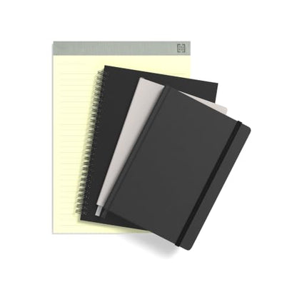 TRU RED Medium Soft Cover Lined Notebook, Wirebound, Perforated, 80 Sheets, Interior Pocket