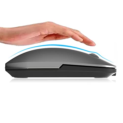 Bluetooth Wireless Mouse for MacBook/Windows/Android Tablet/iPad/Mac/Laptop/PC/Computer,Rechargeable Dual Mode(BT5.2 & 3.0 & 2.4G USB) Silent Mouse for Desktop/Notebook/Computer
