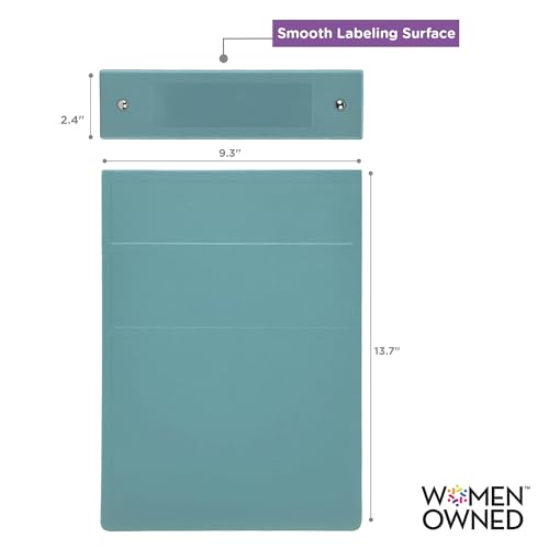 Carstens 2-Inch Heavy Duty 3-Ring Binder - Top Opening, Powder Blue, Durable Plastic, No-Gap Rings, Waterproof Cover, No Pockets, Holds 300 US Letter Sheets, BPA-Free, Made in USA (2874-3R) Case of 16 - color: Light Blue, size: Case of 16