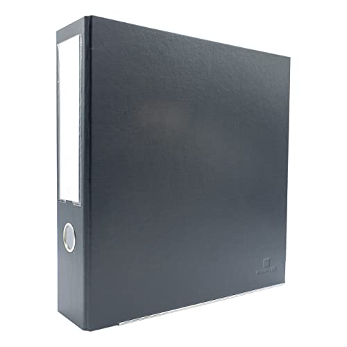 3-Ring Premium Binder - Dark Gray, 3" Spine, by Bindertek | 525 Sheet Capacity, 2" D-Rings, Linen-Textured Covers, Steel Reinforced Edges, Spine Label Included - color: Dark Gray, size: 3" Spine