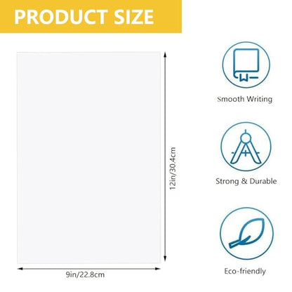 180 Sheets Art Paper 9" x 12" Craft Drawing Paper for Sketching, Loose Sketch Paper for Drawing - color: white180P