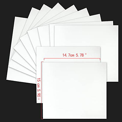 5.9x5.9 Inch Oil and Acrylic Paper Pad,30 Sheets 180GSM(110lb) Tearable Bleed Proof Canvas Like Textured Drawing Papers Perfect for Acrylic,Oil Painting,White - color: 1-5.9x5.9 inch-180gsm-oil paper