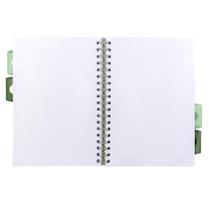Pukka Pad Haze B5 Notebook – Pack of 3 Wirebound Notebooks with 5 Repositionable Dividers with Storage Pockets and Tabs for Organisation and Personalisation – 200 Pages, 100 Sheets of 80GSM Paper - color: Haze