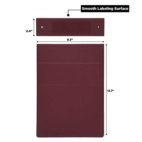 Carstens 2-Inch Heavy Duty 3-Ring Binder - Top Opening, Wine, Durable Plastic, Precision No-Gap Rings, Waterproof Cover, No Pockets, Holds 300 US Letter Sheets, BPA-Free, Made in USA (2873-3R) - color: Burgundy, size: Individual