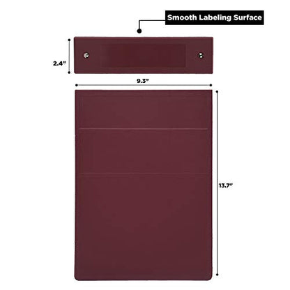 Carstens 2-Inch Heavy Duty 3-Ring Binder - Top Opening, Wine, Durable Plastic, Precision No-Gap Rings, Waterproof Cover, No Pockets, Holds 300 US Letter Sheets, BPA-Free, Made in USA (2873-3R) - color: Burgundy, size: Individual