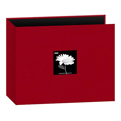 Pioneer 3-Ring Fabric Album 12"X12" - Red - color: Apple Red, size: 12"x12"