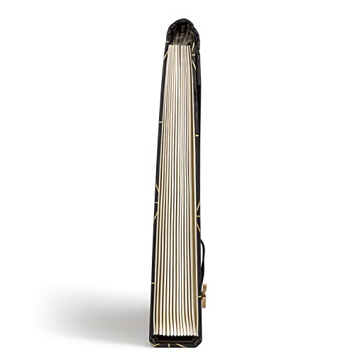 U Brands 13-Pocket Expanding File Folder, Office Supplies, Black and Gold Geometric, Brass Hardware, FSC Certified - color: Black/Gold Geometric