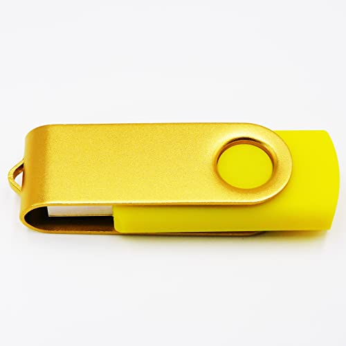 4GB USB Flash Drives Memory Sticks U Disk Thumb Drive Pen Drives for Pupil Students' Presents&Teachers' Gifts (Yellow)