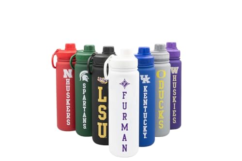 Furman Water Bottle - Double Walled Stainless Steel 24 oz Keeps Drinks Cold or Hot - color: Furman