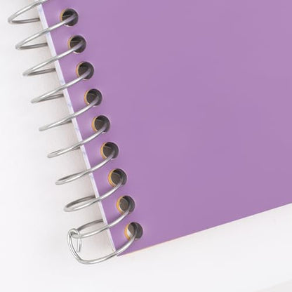 Five Star Spiral Notebook, 2 Subject, College Ruled Paper, 6" x 9.5", 80 Sheets, Amethyst Purple (840029CF1-ECM) (Pack of 12) - color: Purple, size: Pack of 12