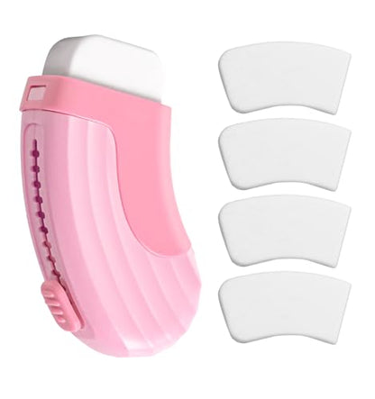 4+1 Pack Rubber Erasers Sliding Retractable Eraser, Large White Erasers for School Office Art Drawing Pencil Eraser for Kids- Pink - color: Pink