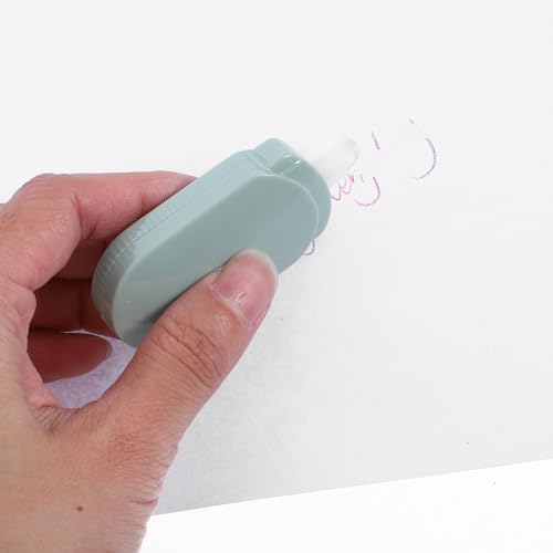 Healeved Correction Tape Green Plastic Dispenser 6pcs for Students with Large Capacity and Smooth Precise Corrections Suitable for School and Home Use