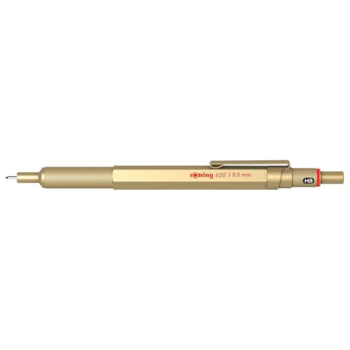 ROTTLING Mechanical Pencil Gold 600 2158796 0.5mm rOtring Mechanical Pencil Fine Writing Stationery German Drafting Pen Professional Ballpoint Pen