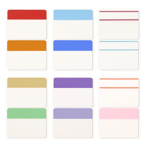 KICNIC Sticky Tabs 240Pcs 2Inch, Pastel Book Tabs, Adhesive BOPP Page Tabs, Transparent Annotation Labels, Tabs for Notebooks, Small Markers for School, College, Office (12 Colors) - color: Pastel Colors, size: 240pcs