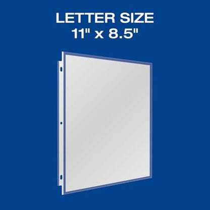 Oxford Sheet Protectors, Clear Finish, Page Protectors for 3 Ring Binder,Top Load, Letter Size Plastic Sleeves, Reinforced 3 Hole Punch for Binders, 1,000 per Box (33268)