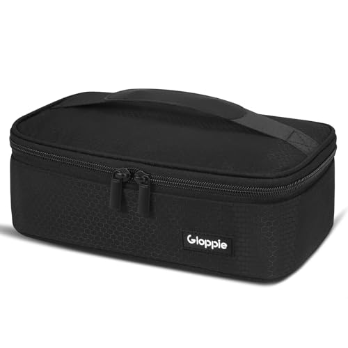 Gloppie Small Lunch Bag for Adults & Kids - Compact Insulated Lunch Box, Durable & Food-Grade Lining | Portable Cooler for Work, School, Travel (Black Honeycomb) - color: BlackHoneycomb