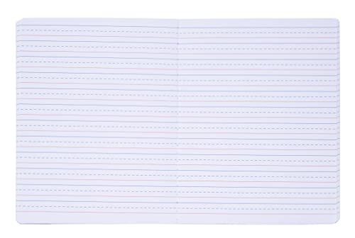 Mintra Primary Composition Notebook, 4 Pack, Blue Cover, 80 Sheets, 7.5in x 9.75in, Full Sheet, Ruled with Drawing Area, Flexible Hardcover Journal, Grades K-2, School & Home Use - color: Primary Ruled - Blue Only - Full Sheet, size: 4 Pack