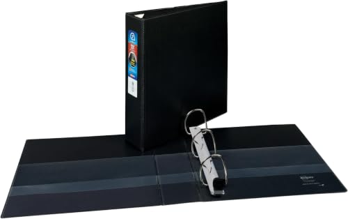 Avery Heavy-Duty Binder with 2-Inch One Touch EZD Ring, Black (79982) (Pack of 6) - color: Black, size: 2" (Pack of 6)