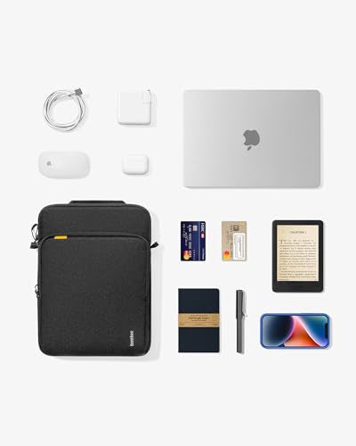 tomtoc 360 Protective Laptop Sleeve Designed for 16-inch New MacBook Pro M5/M4/M3/M2/M1 Pro/Max 2026-2019, Water-Resistant Well-Organized Accessory Sleeve Case with Handle - size: 16 inch for New Macbook Pro