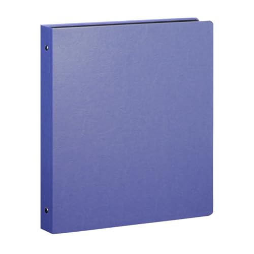 3 Ring Binder 1 Inch for 8.5" x 11" Paper, Planner Binder with Leather Hardcover and 2 Interior Pockets Paper for Organization of School, Business and Home - color: Y-purple, size: 1PACK