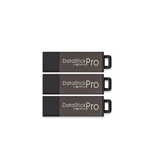 Centon DataStick Pro USB 2.0 Flash Drive 4GB 3-Pack Gray S1-U2P1-4G-3 USB 2